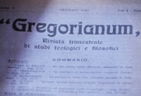 The first one hundred years of Gregorianum