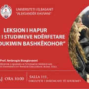 Conferenza Università di Elbasan 10 maggio 2023